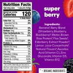 Noka Superfood Fruit Smoothie Pouches, Super Berry with Immune Support, Healthy Snacks with Flax Seed, Elderberry and Plant Protein, Vegan and Gluten Free, Organic Squeeze Pouch, 4.22 oz, 6 Count - Image 2